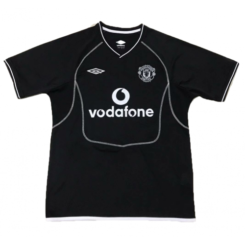 00-02 Manchester United Retro Goalkeeper Black Soccer Jersey Shirt